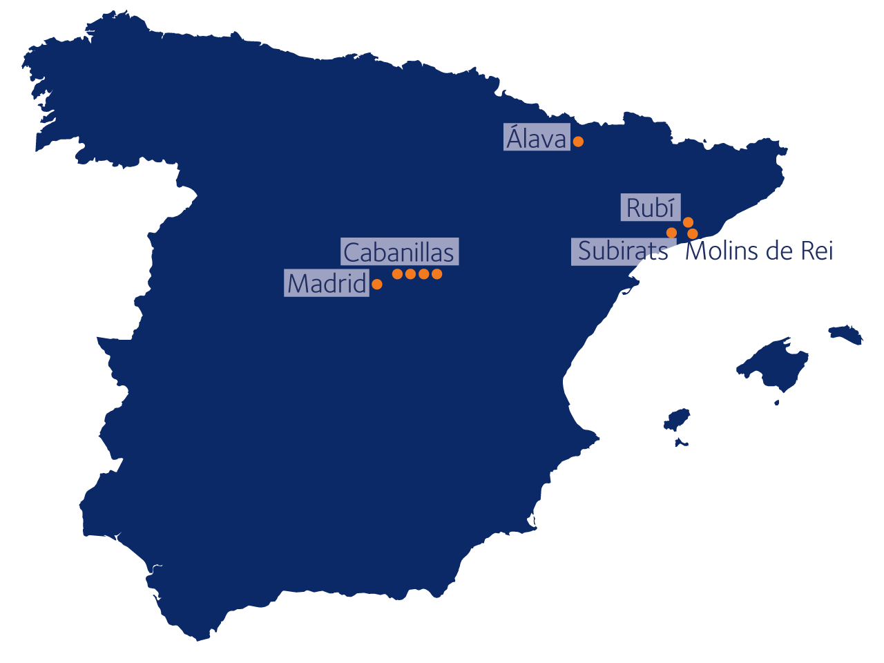 mapa delegaciones dsv solutions